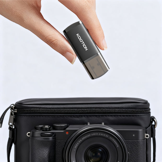 KOOTION 128GB Micro SDXC UHS-I U3 V30 A1 Memory Card + Card Reader - kootion