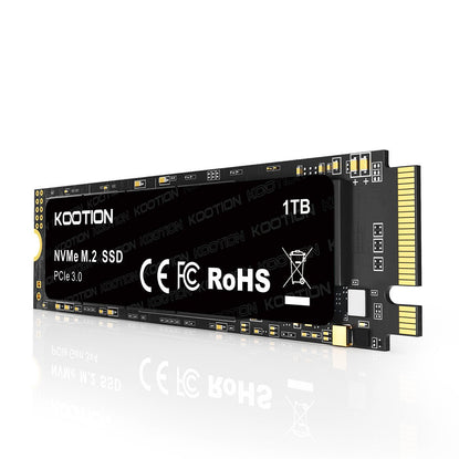 KOOTION 1TB NVMe Internal SSD PCIe 3.0, M.2 2280 NVMe Gen 3 Internal Solid State Drive Up to 3500MB/s, Less Heat for PC/Laptop - kootion