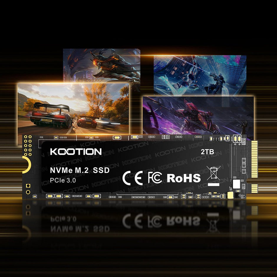 KOOTION PCIe 3.0 NVMe M.2 Internal Solid State Drive up to 3400MB/s - kootion